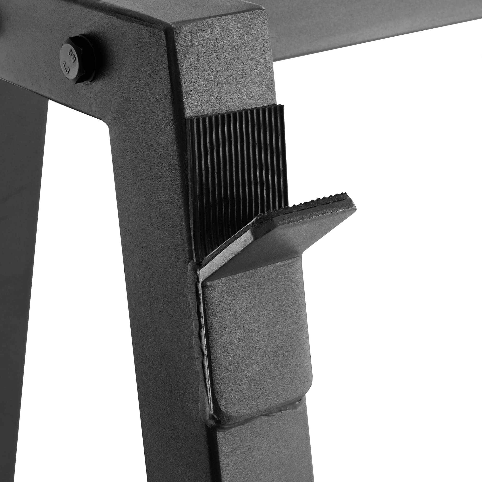 Philosophy Gym 10-Bar Fixed Barbell Weight Rack - Heavy-Duty Storage Holder for Straight & EZ Curl Pre-Weighted Bars