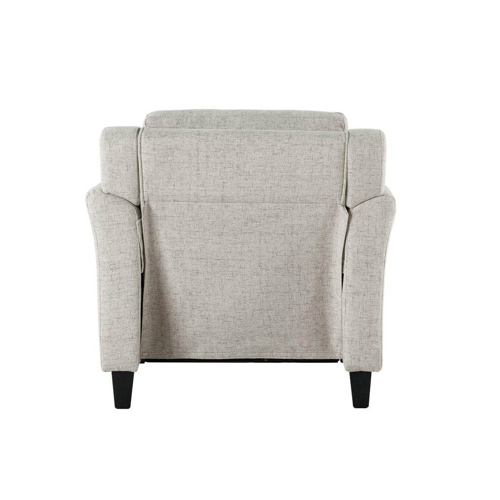 Studio Living Harrington 35.4" Arm Chair, Transitional Modern, Pocket Coil Comfort, Easy Assembly, Woven Fabric, Beige