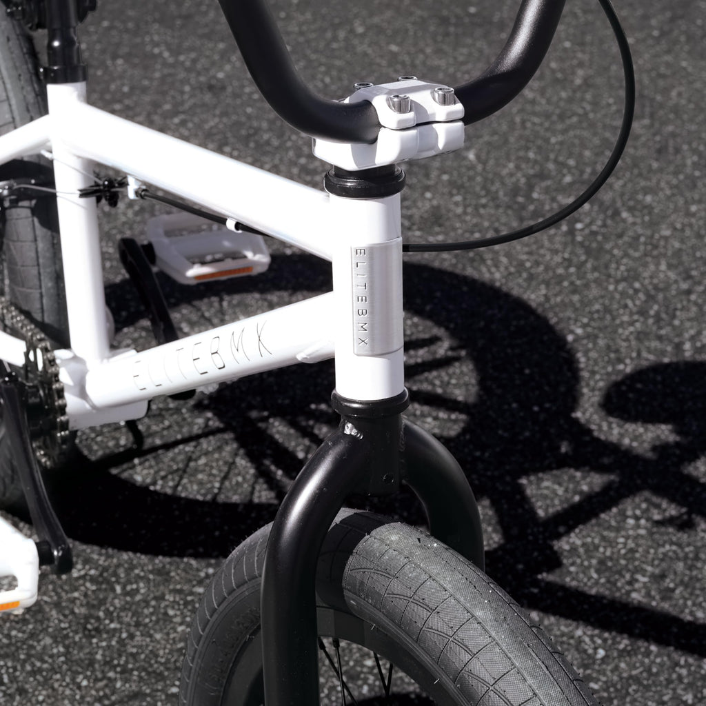 Elite BMX Freestyle Bike, Durable Steel Frame, Available in 16", 18", and 20" Sizes. New Sizes 26" and 29" BMX Bicycles. (White, 20")