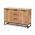 Baxton Studio Sideboard, Oak/Black