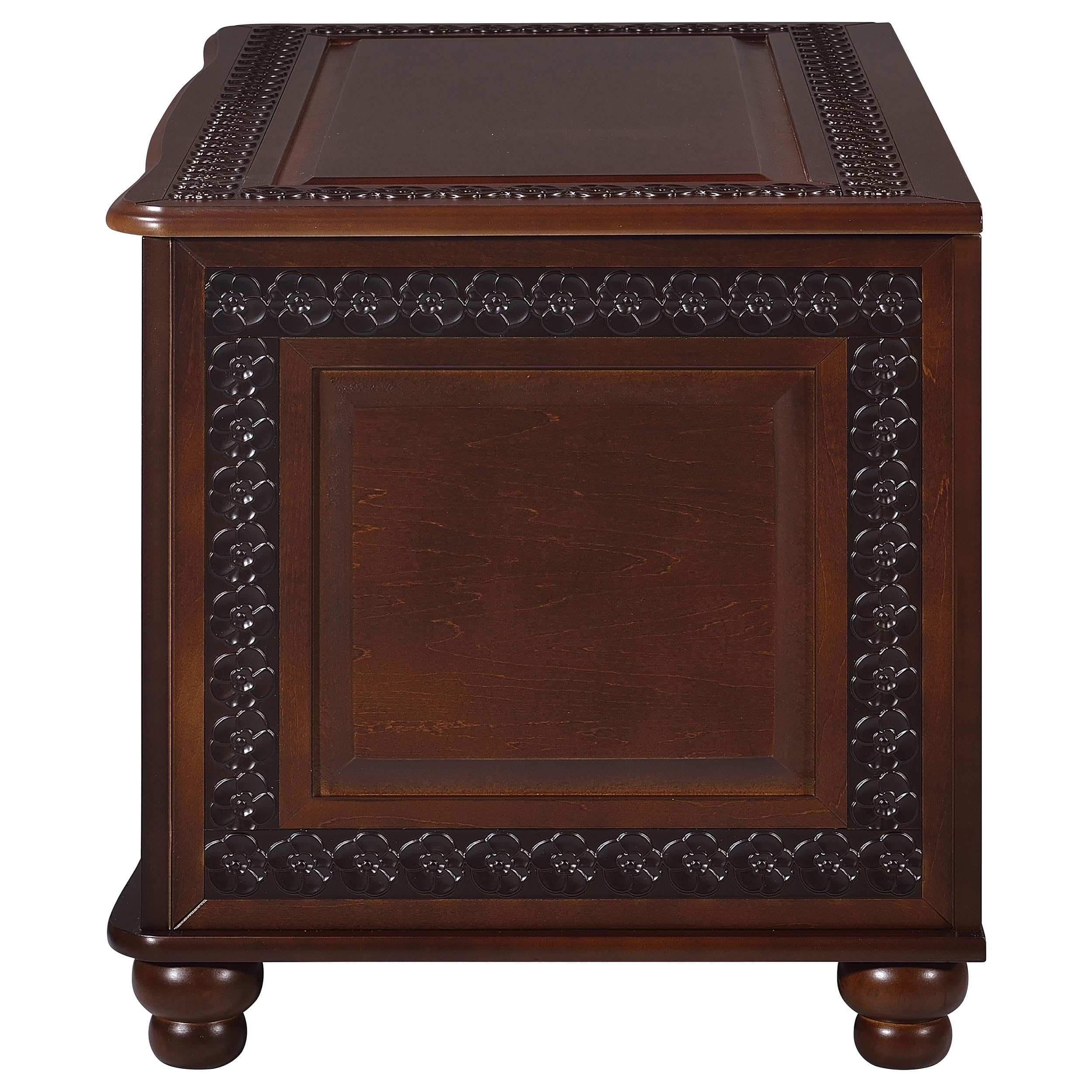 Coaster Home Furnishings - Finlay - Wood - Cedar Chest with Flip-Open Top, Safety Hinge, Lined Interior and Traditional Style - Bedroom - 40-Inch - Dark Tobacco - 900012