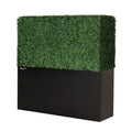 Artigwall Artificial Hedge Wall, Boxwood Grass Panels with Planter, Fake Greenery Divider Fence for Outdoor Patio,50Lx48Hx14D