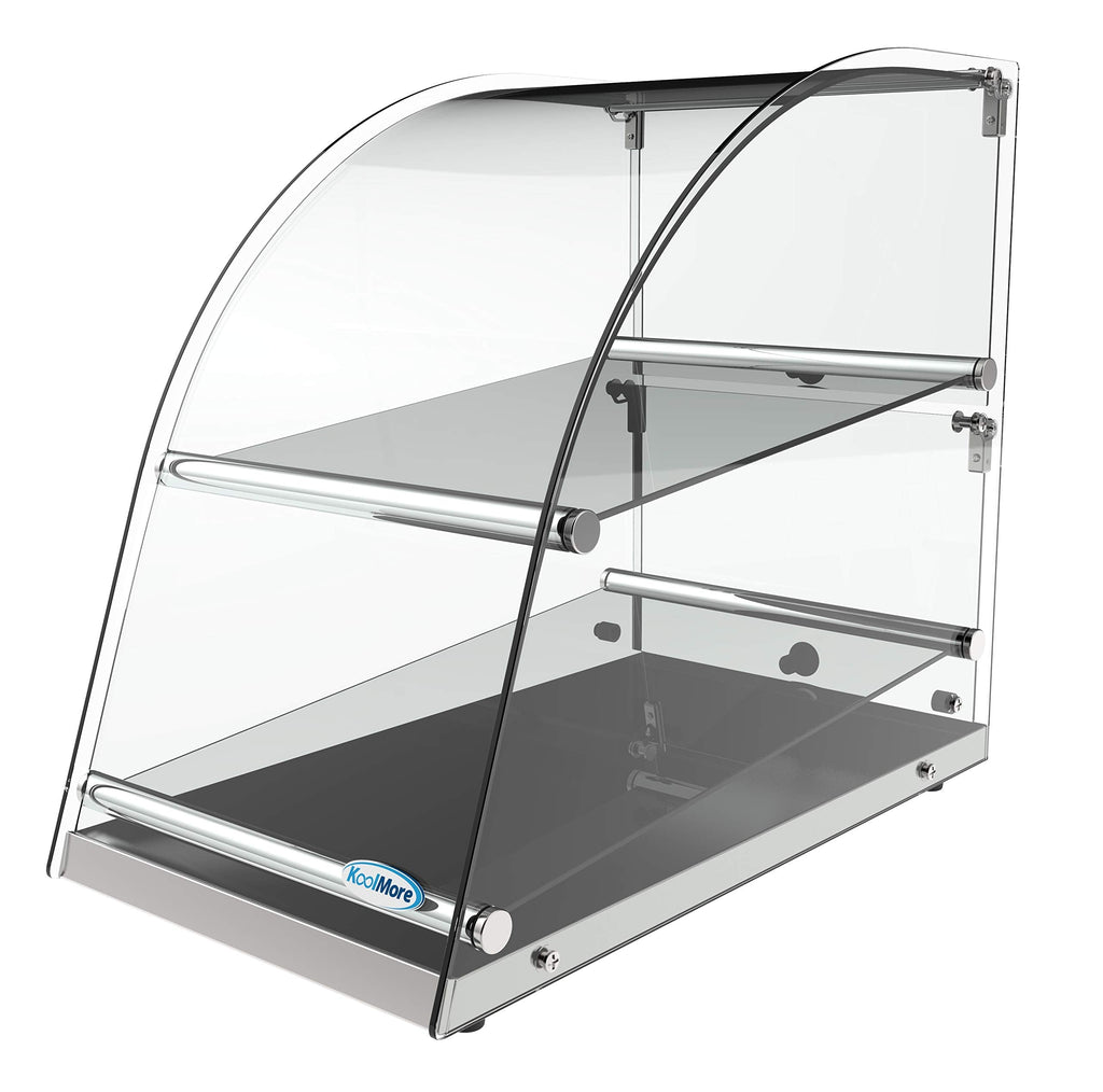 KoolMore DC-2CN Bakery Display Case, 2.4 Cu. Ft - 2 Shelves