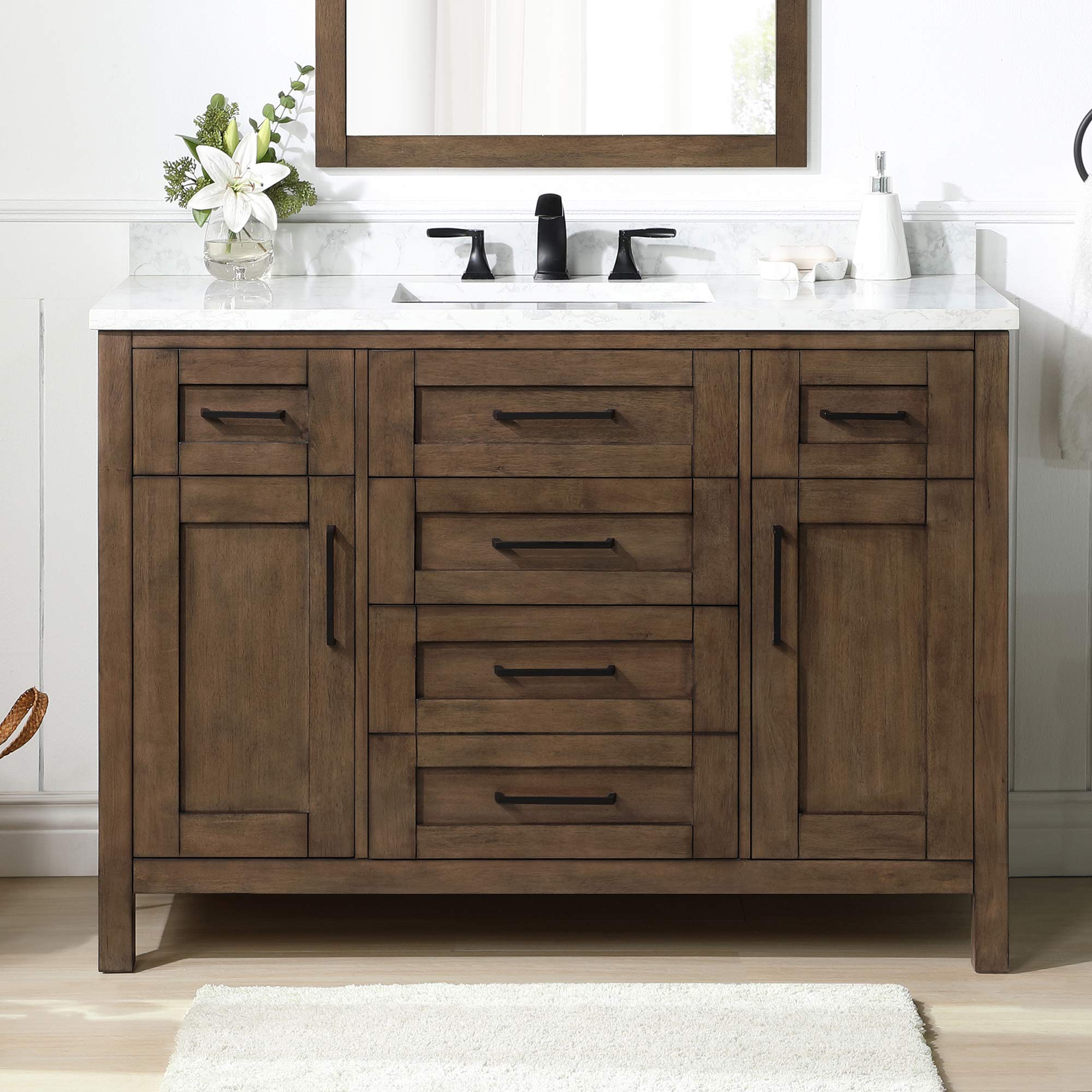 OVE Decors Tahoe 48 in. Almond Latte Vanity
