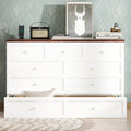Bellemave Full Murphy Bed with Storage Drawer and Charging Station, Cabinet Bed, Farmhouse Murphy Cabinet with Foldable Panel, Noisy Free, for Guest Bedroom, Living Room, White+Walnut Panel