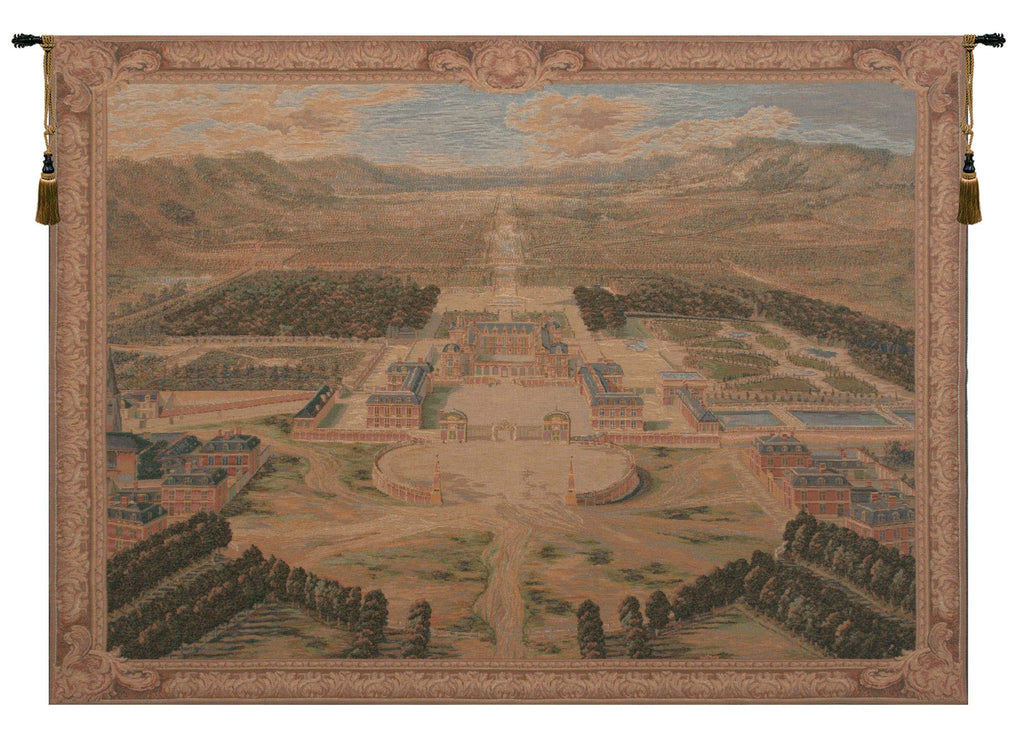 Charlotte Home Furnishings Inc. Versailles Castle XVII French Tapestry Wall Hanging 58 x 78 Inch Viscose Cotton and Polyester Blend Wall Art Perfect For Home Decor Wall Decor by Pierre Patel
