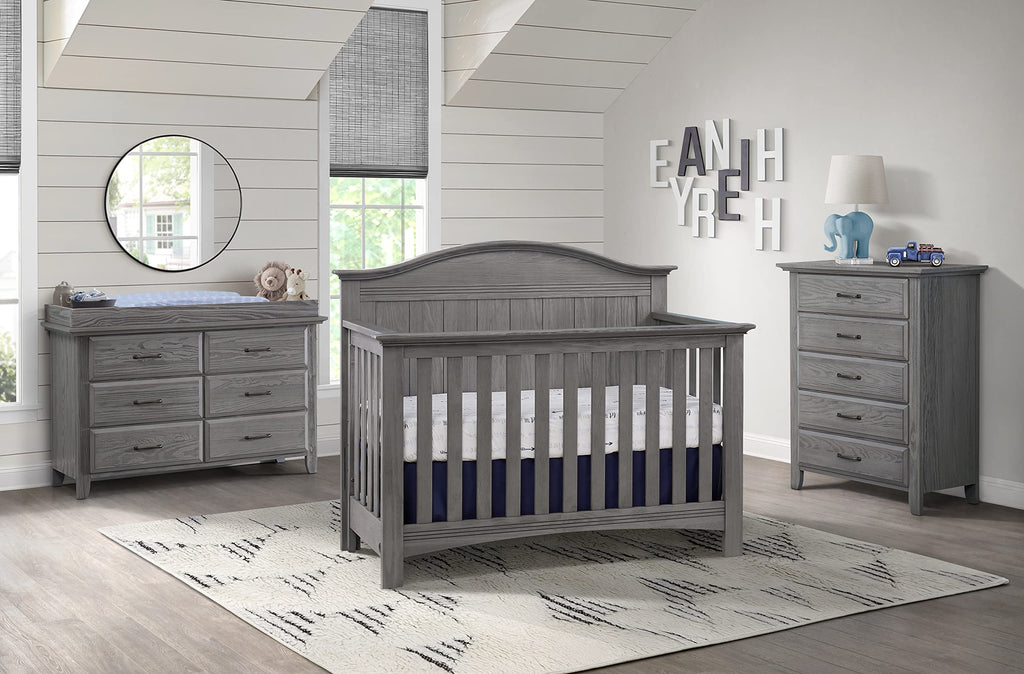 Soho Baby Chandler Premium 5-Drawer Dresser Chest, Graphite Gray