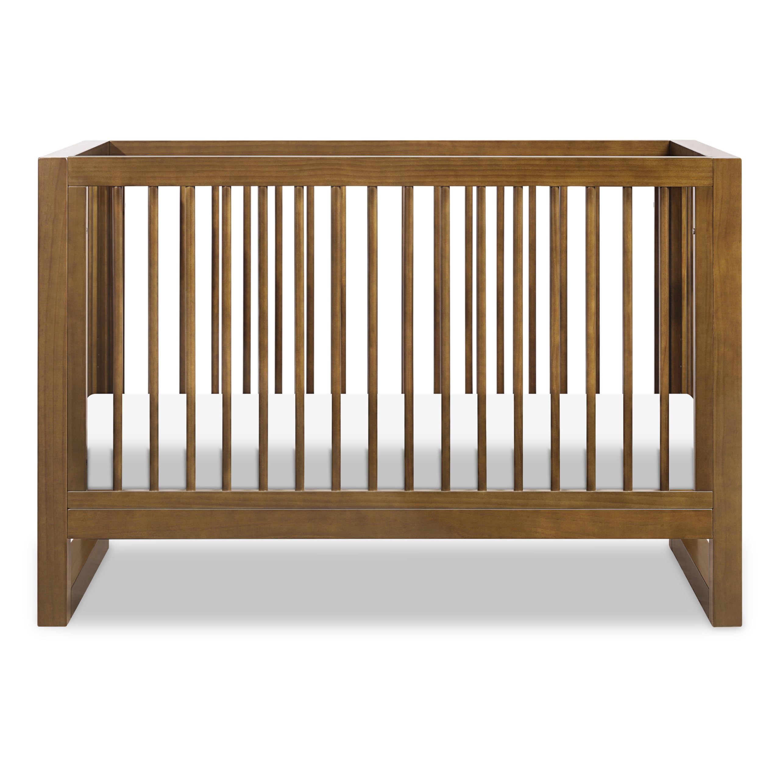 Namesake Nantucket 3-in-1 Convertible Crib with Toddler Bed Conversion Kit in Natural Walnut, Greenguard Gold Certified