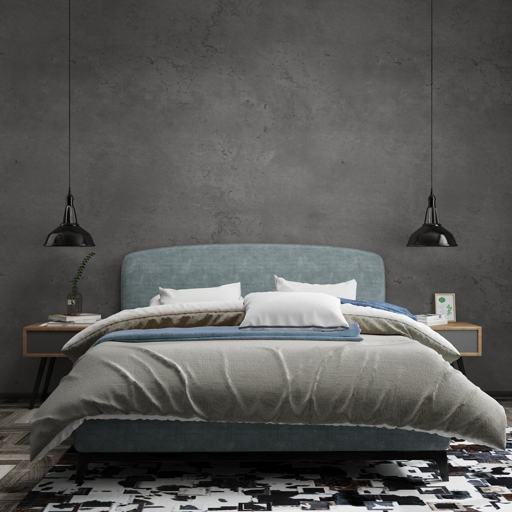 3YECAO 31"×1181" Extra Wide Big Thick Darker Grey Black Concrete Wallpaper Peel and Stick Removable Matte Textured 3d Dark Gray Concrete Cement Contact Paper for Store Coffee Room Gym Bedroom Bathroom