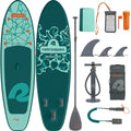 Retrospec Weekender Inflatable Stand Up Paddle Board Includes Paddle, Pump, Travel Bag and Accessories 10’6” Lightweight Inflatable SUP, Puncture Resistant Inflatable Paddle Board for Adults