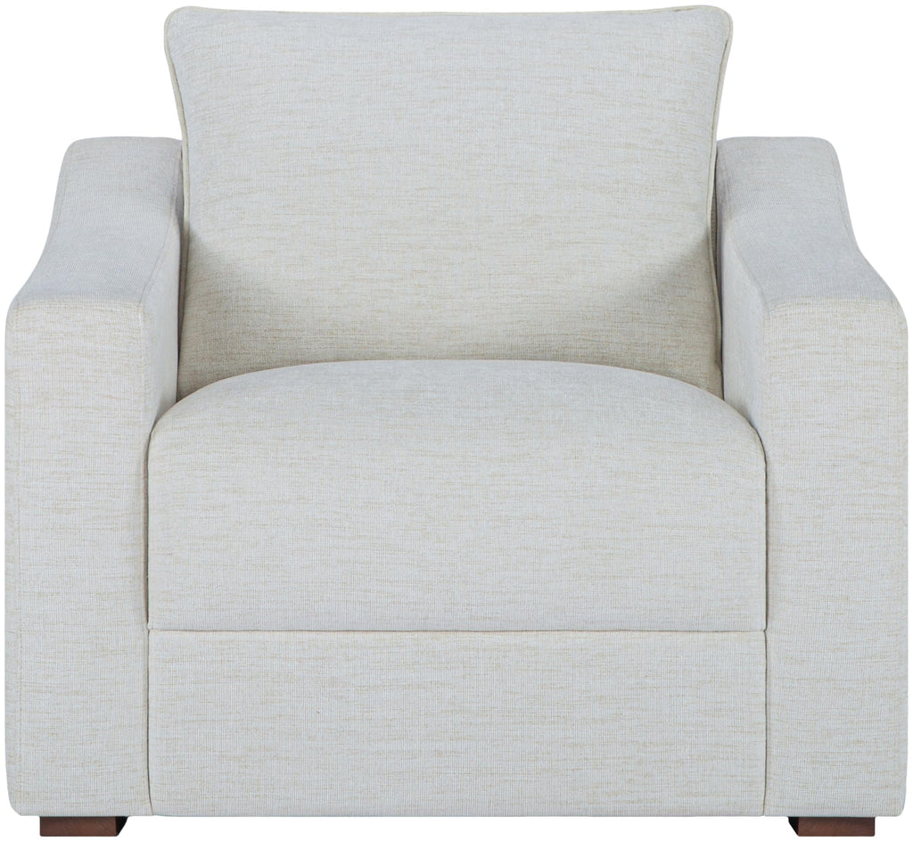 Livabliss Sutterlin Modern Accent Chair, 32" H x 35" W x 34" D, Cream