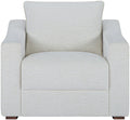 Livabliss Sutterlin Modern Accent Chair, 32" H x 35" W x 34" D, Cream