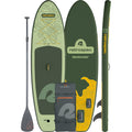 Retrospec Weekender Inflatable Stand Up Paddle Board Includes Paddle, Pump, Travel Bag and Accessories 10’6” Lightweight Inflatable SUP, Puncture Resistant Inflatable Paddle Board for Adults