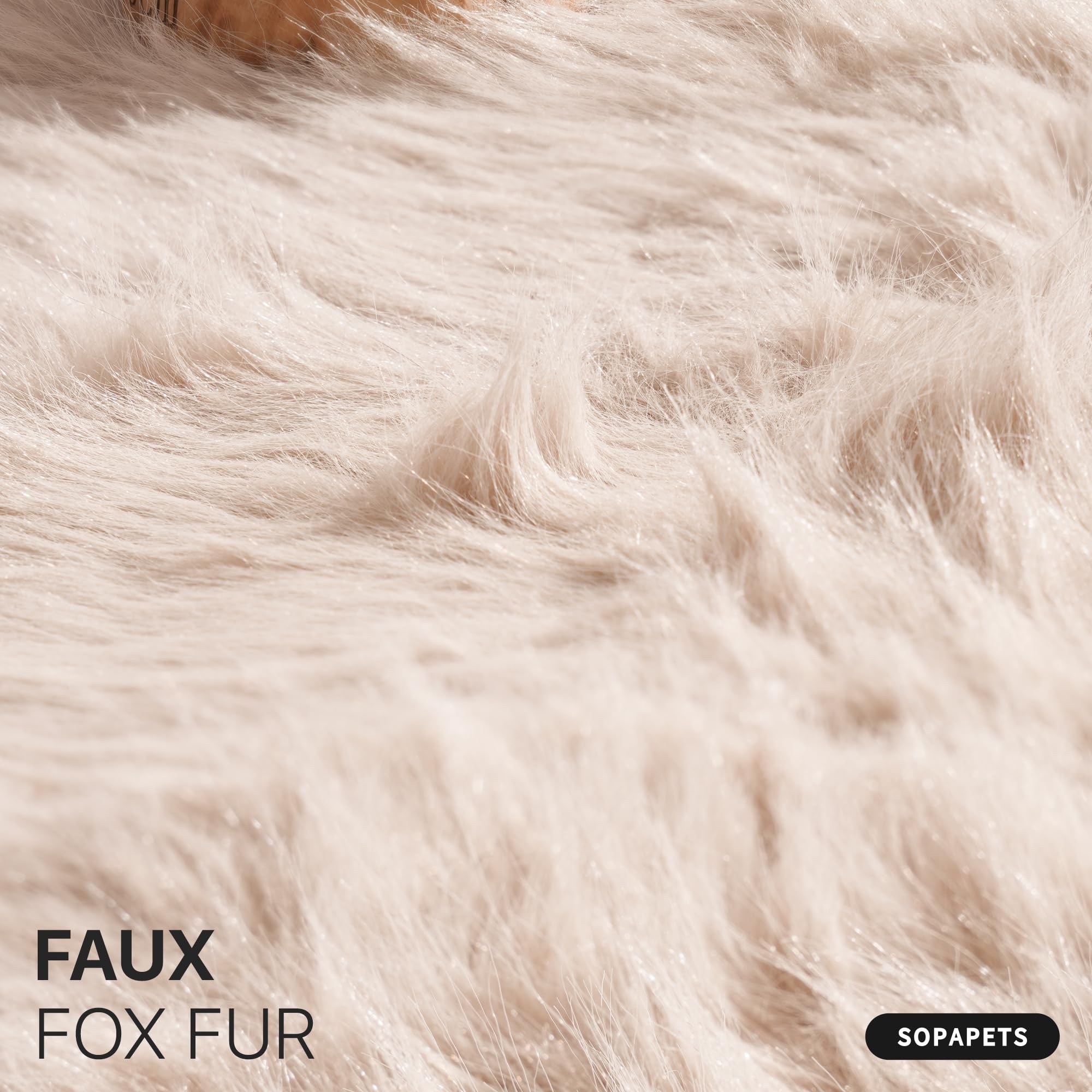 Aesthetic Cat Tree Tower for Large Cats, Large Cat Tree for Maine Coon Indoor Cats with Faux Fox Fur, Solid Wood Sisal Scratching Post, Perches, Platform & Toy Ball