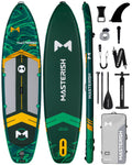 MASTERISH Extra Wide Inflatable Paddle Board 11’6 x 35’’ x 6’’, 450 LB High Weight Capacity SUP, Wide Stable Stand Up Paddle Board for Heavy People, Family & 2/3 Person, XL All-Around Paddleboard