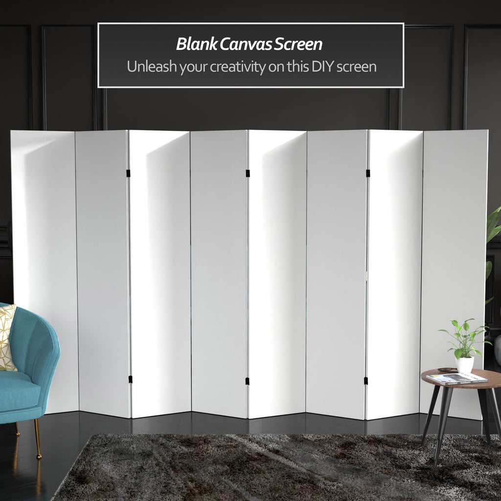Red Lantern DIY Blank Canvas Room Divider, 6 Foot - 8 Panels