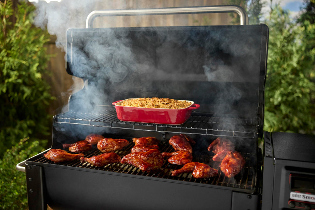 Weber Smoque™ XL 34‑Inch Pellet Smoker, Black – Outdoor BBQ Pellet Grill Up to 500 Degrees with SmokeBoost, SmoqueVent Airflow System & Rapid React PID Temperature Control