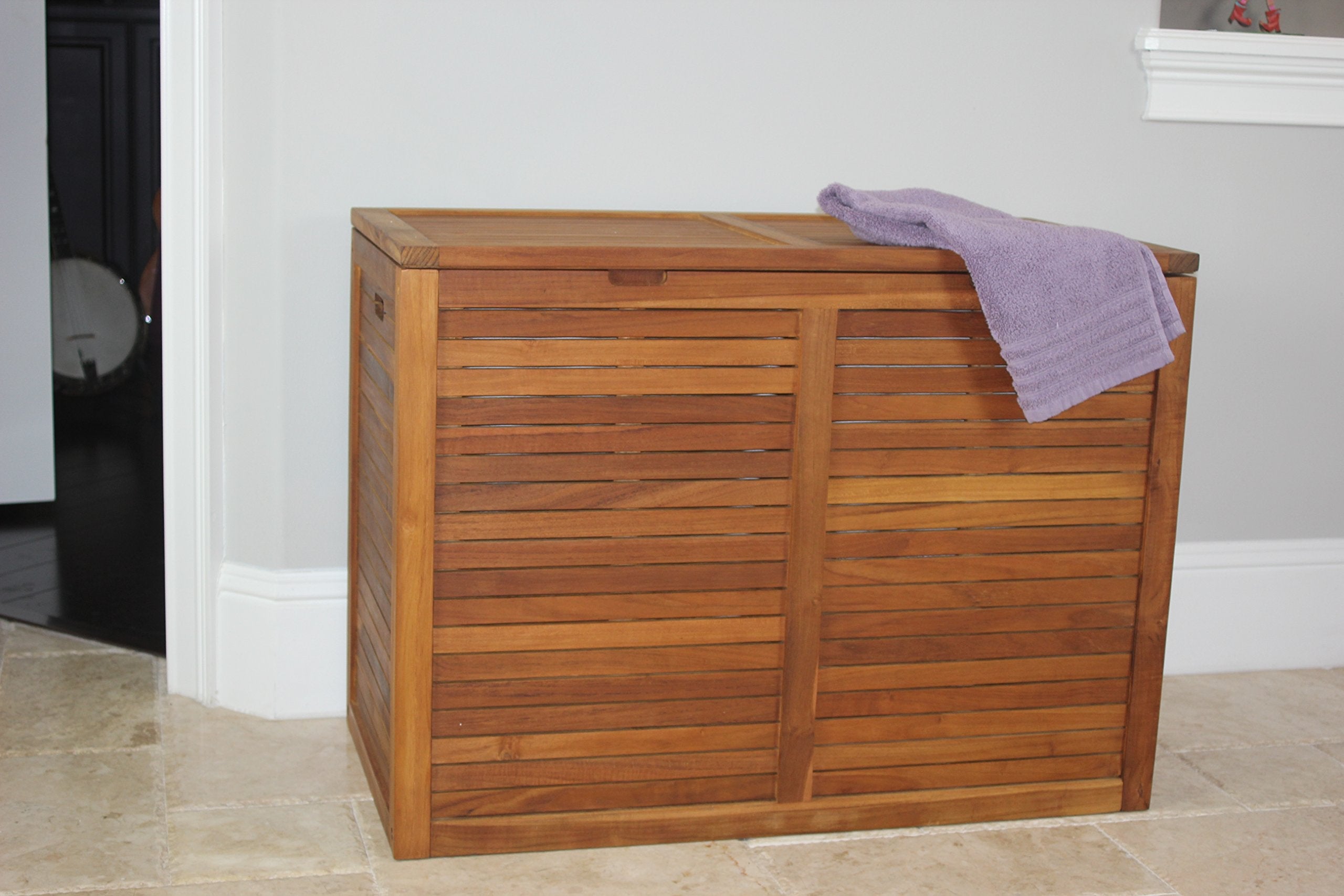 The Original Spa Double Teak Laundry or Storage Hamper