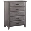 Soho Baby Chandler Premium 5-Drawer Dresser Chest, Graphite Gray