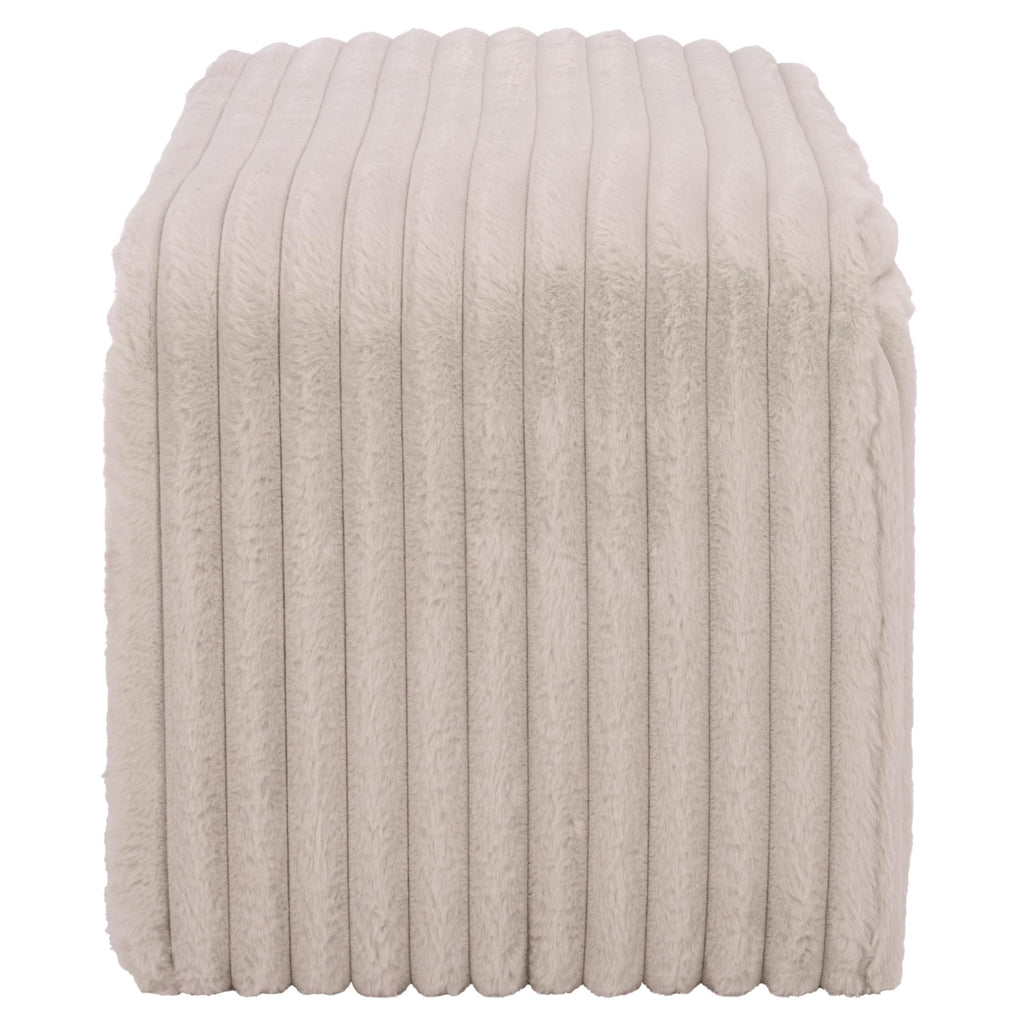 SAFAVIEH Home Collection - Arihana Curved Waterfall Bench, Beige Upholstered Seating (BCH6405A)