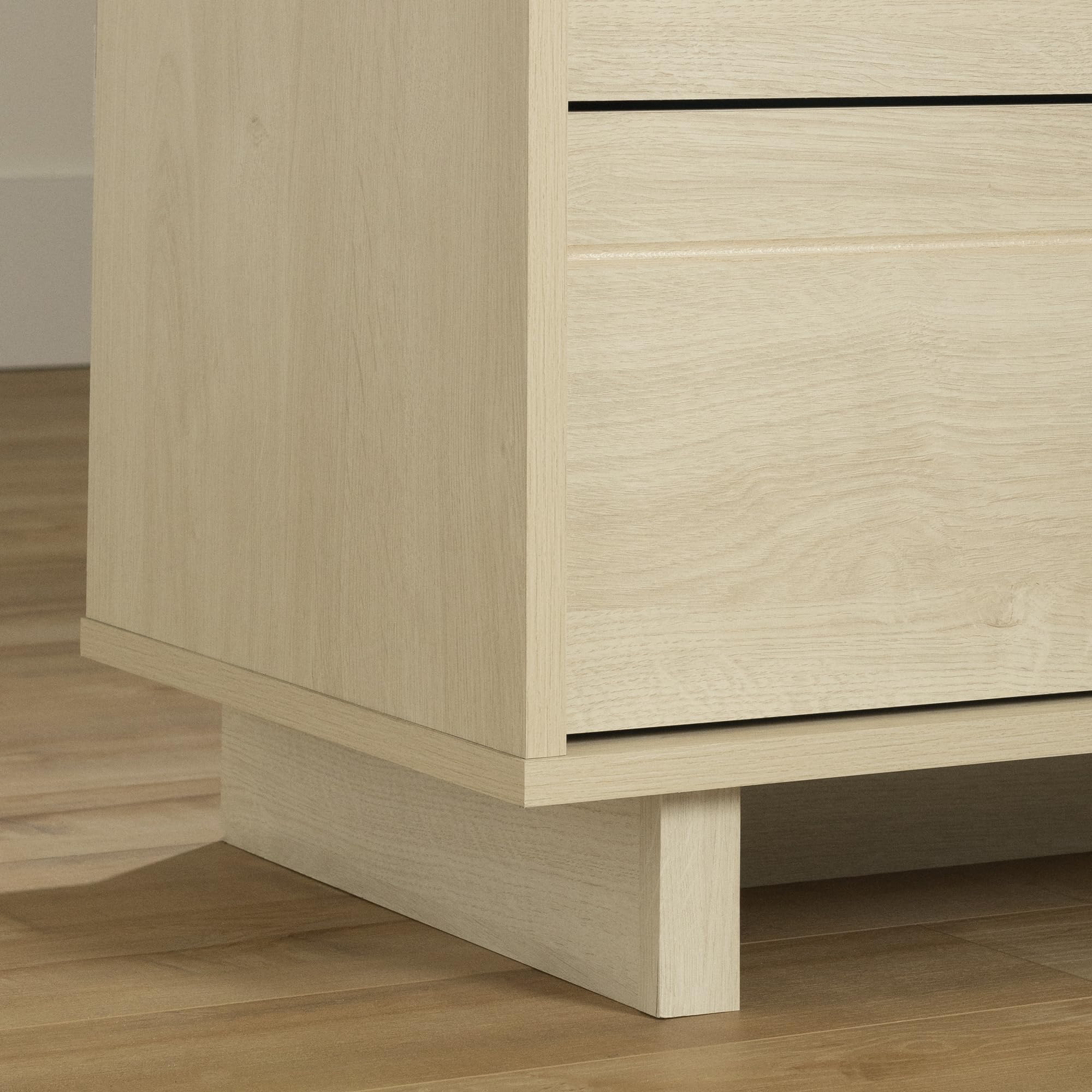 South Shore Noah Dresser Bleached Oak, Contemporary