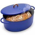 Great Jones Dutchess Cast Iron Dutch Oven Pot With Lid (Blueberry) - Large 6.75 Quart Size, Dual Handles - All Stovetop Safe - 500° Dutch Oven For Bread Baking | Dishwasher Friendly
