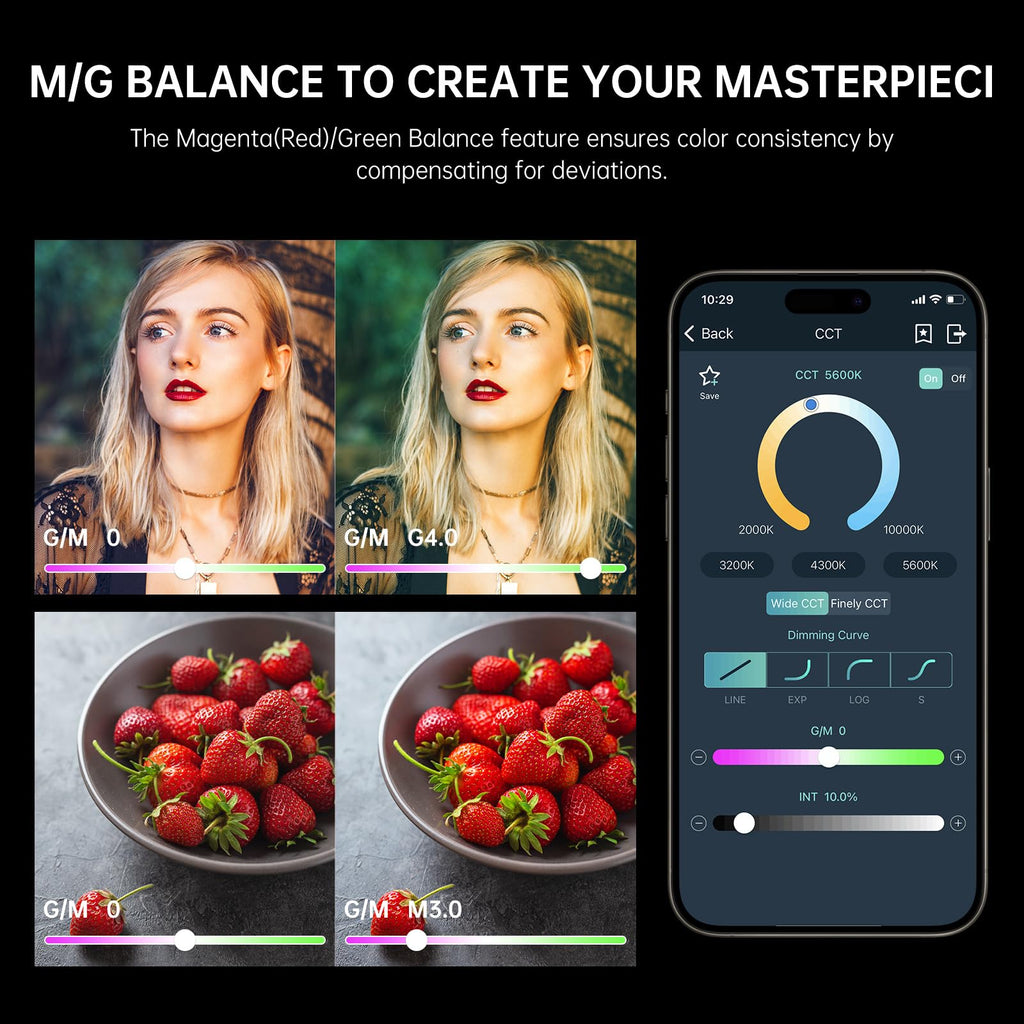 GVM RGB 300W Video Light Kit with Parabolic Softbox and Stand, Photography Lighting for Camera Studio Recording with Bowen Mount, COB Film Light with APP&DMX, Aluminum Alloy, 2000-10000K, CRI 97+