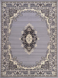 Unique Loom Reza Collection Traditional Persian Style Area Rug, 9 ft 10 in x 13 ft, Gray/Ivory