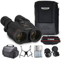 Canon 10x42 L is WP Image Stabilized Binoculars Bundle | L-Series Optics with 10x Magnification, Weatherproof Design & Optical Image Stabilization | for Wildlife & Nature (0155B002) + Harness + More