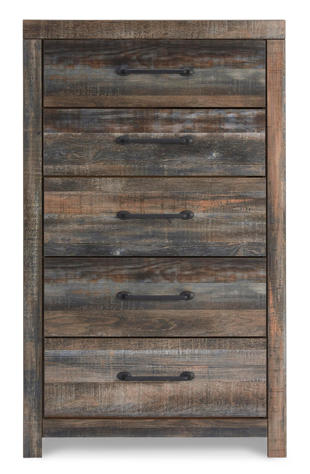 Signature Design by Ashley Drystan Casual 5 Drawer Chest, Dark Brown & Gray
