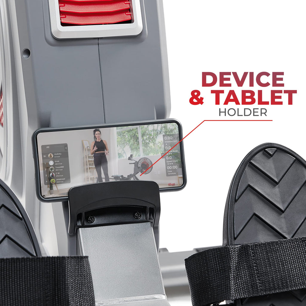 Sunny Health & Fitness Dynamic Air Rowing Machine with Exclusive SunnyFit App Enhanced Bluetooth Connectivity – SF-RW520007