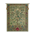 C Charlotte Home Furnishings Inc The Tree Of Life Beige Belgian Medium Tapestry Wall Hanging | Viscose Cotton and Polyester Blend Wall Art | 43 in. x 57 in. | Home Decor Accents | By William Morris