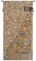 Charlotte Home Furnishings Inc. L’Attente Klimt A Droite Clair French Tapestry Wall Hanging 38 X 18 Inch Viscose Cotton And Polyester Blend Wall Art Perfect For Wall Decor By Gustav Klimt