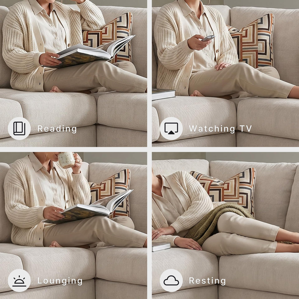 Signature Design by Ashley Aviemore Casual L-Shaped 2-Piece Sectional with Chaise and Loose Seat Cushions, Accent Pillows Included, 110" Wide, Light Gray