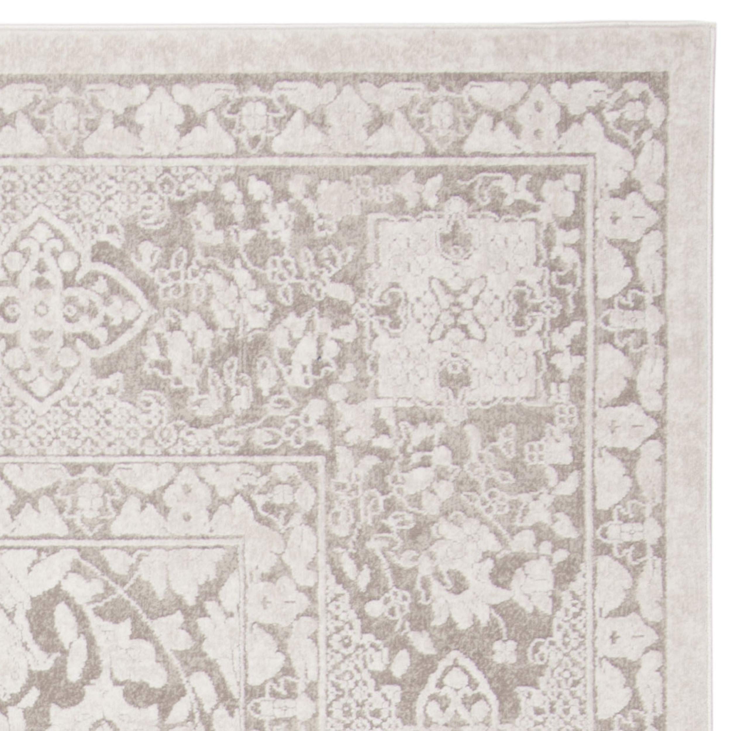 SAFAVIEH Area Rug 8x10 - Reflection Collection - Large - Beige & Cream, Non-Shedding & Easy Cleaning, Ideal for Living Room, Bedroom, Dining Space (RFT667A)