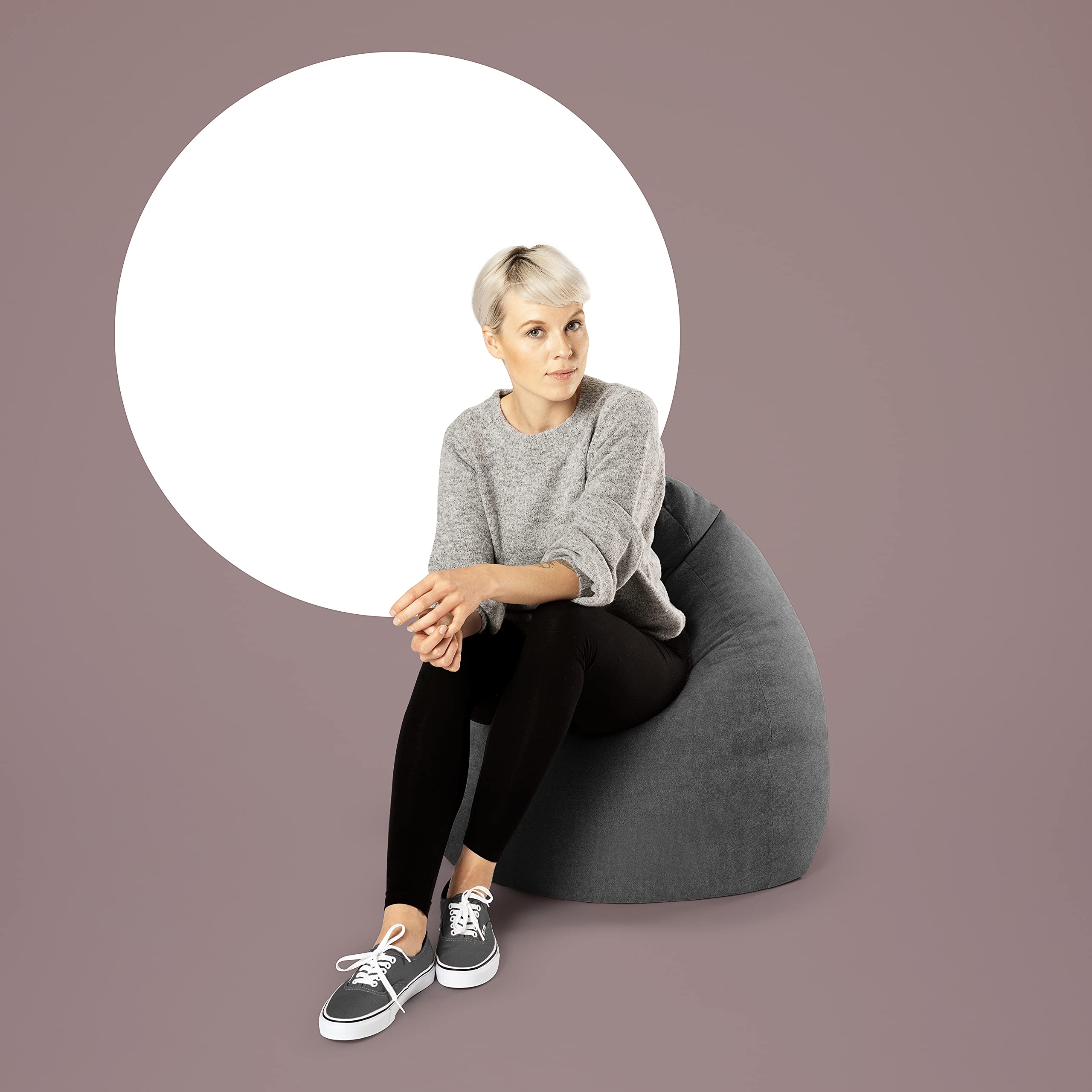 Alfa Bean Bag Chair charcoal