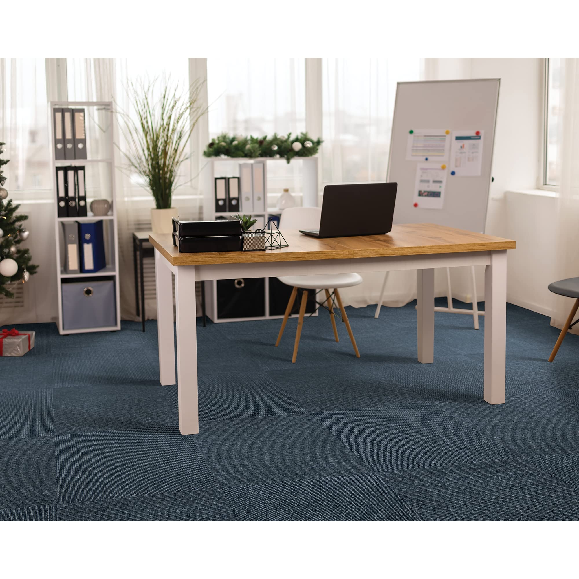 Mohawk Advance 24" x 24" Berber (Loop pile), 0.09" Pile Height, Carpet Tile, PET Fiber, Live News Color, (24 Tiles), (96 sqft/carton)