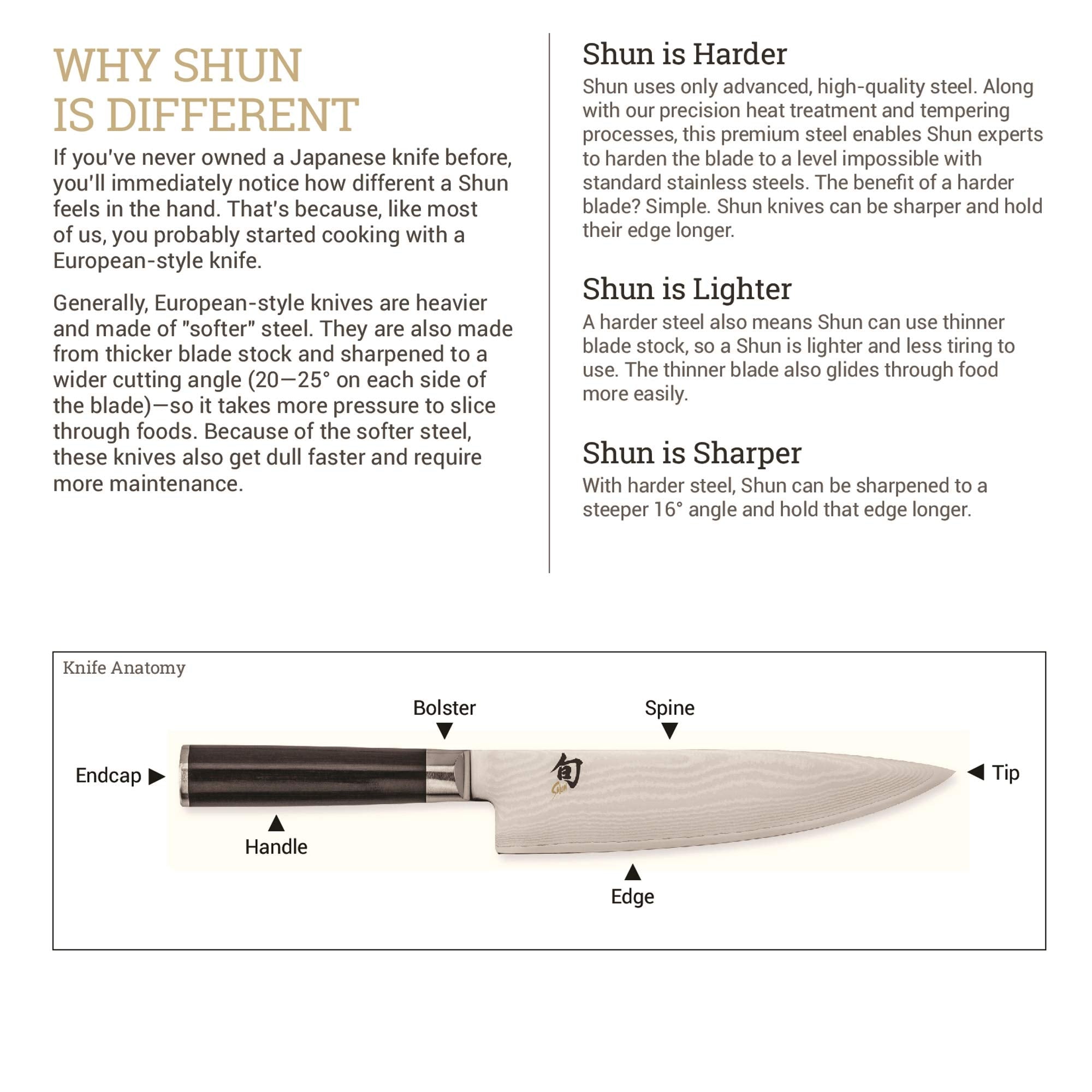 Shun Classic 8 Pc Student Knife Set