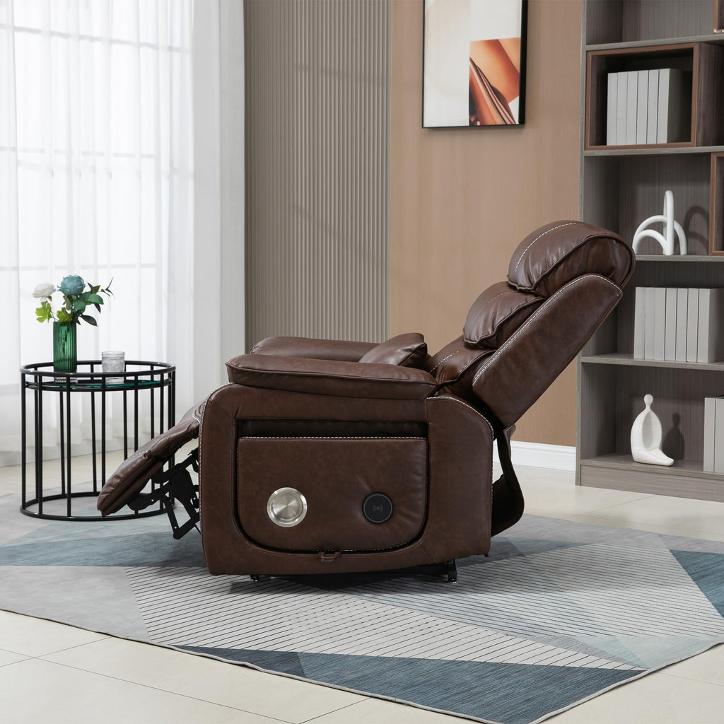 Oversized Electric Lift Chair Versatile Power Recliner Chair 180° Infinite Reclining Armchair for Adults with Massgae,Cupholder,USB-C Ports,Wireless Charging
