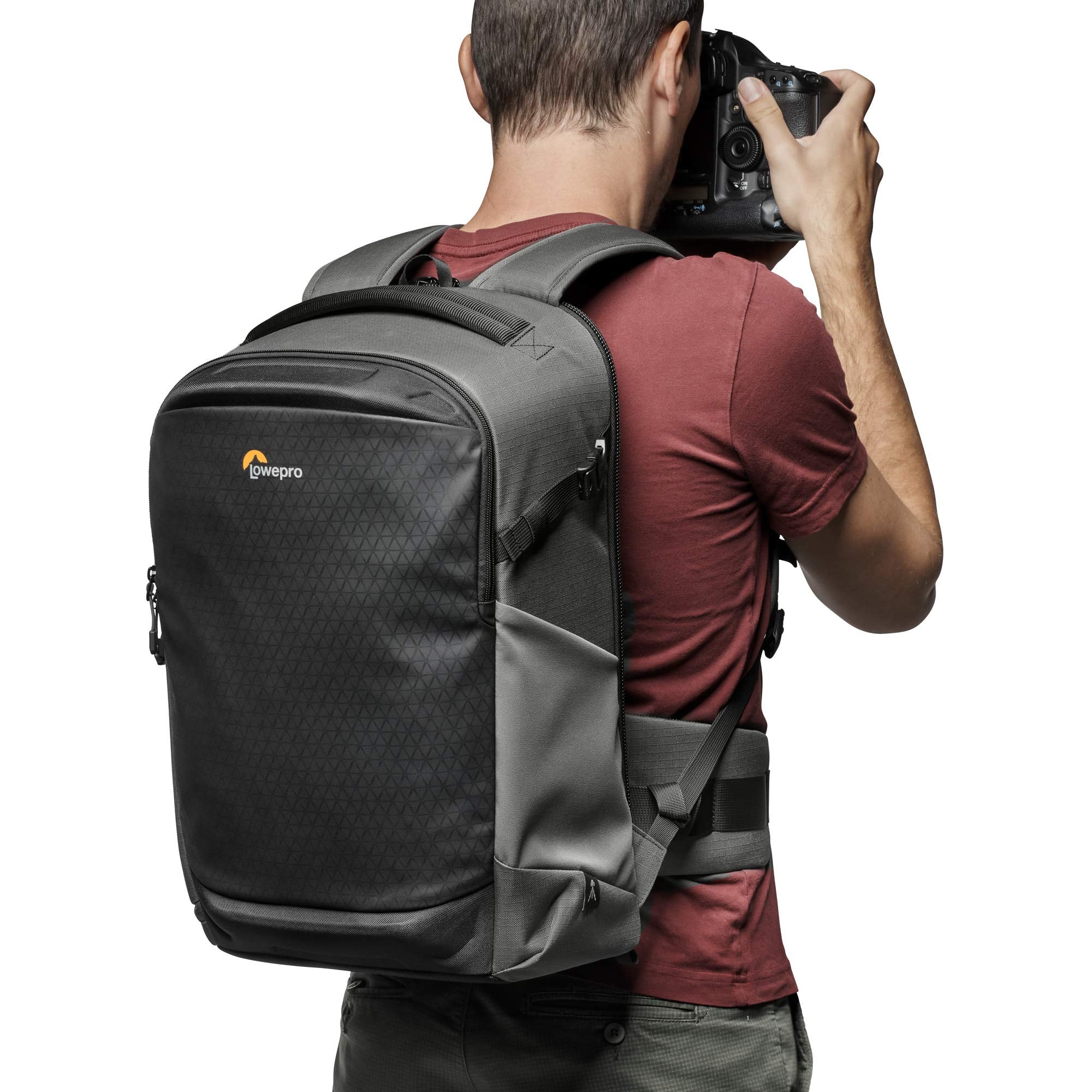Lowepro Flipside BP 400 AW III Mirrorless and DSLR Camera Backpack - Dark Grey - with Rear Access - with Side Access - with Adjustable Dividers - for Mirrorless Like Sony α7 - LP37353-PWW