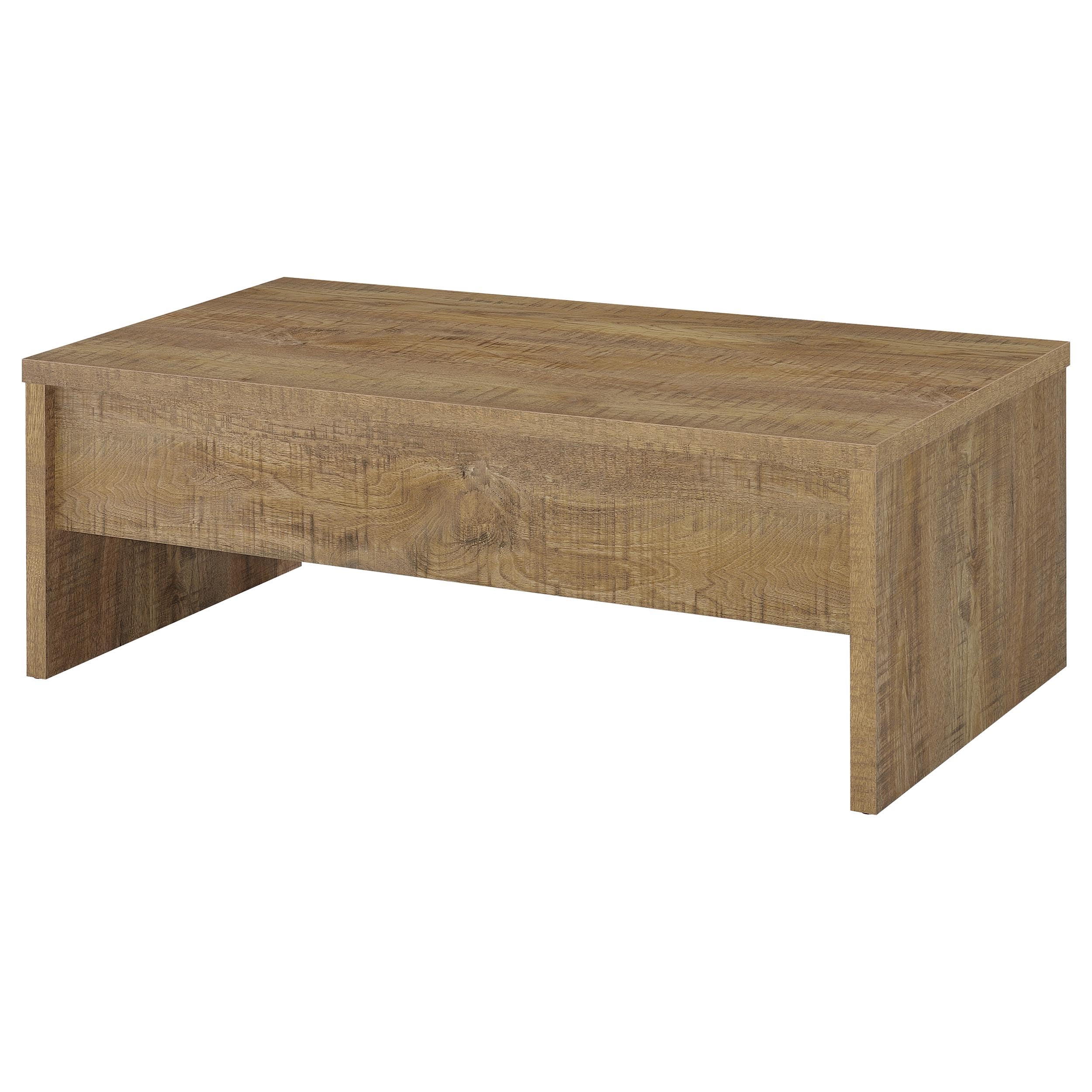 Coaster Home Furnishings - Canoga - Wood - Lift-Top Coffee Table with Hidden Storage, Pop-Up Design and Three Compartments - Living Room - Mango - 706358