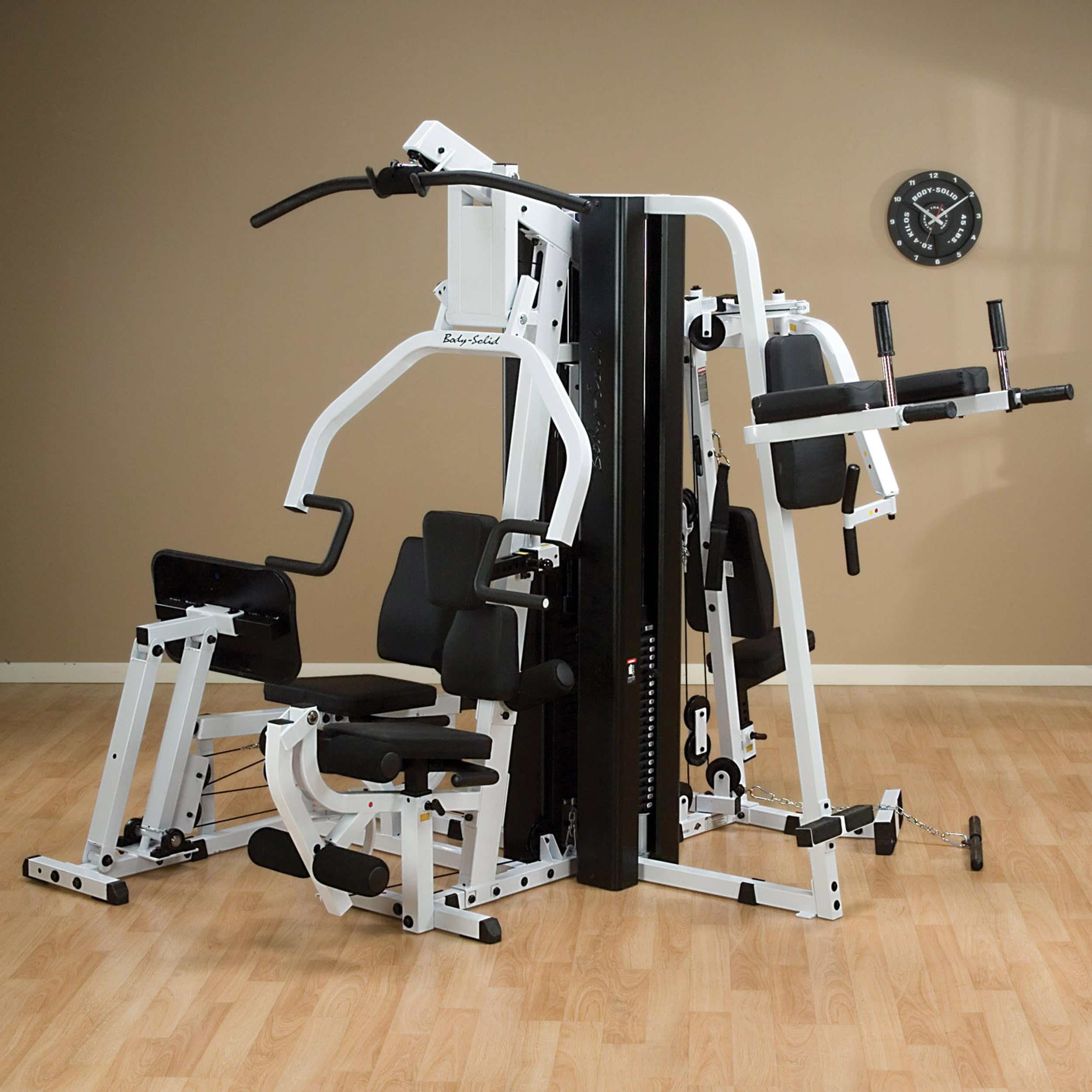 Body-Solid (EXM3000LPS) Multi-Station 210lb Dual Weight Stack Machine for Home & Commercial Gym, Complete Body Strength Training Functional Exercise Workout Station for Weight lifting and Bodybuilding