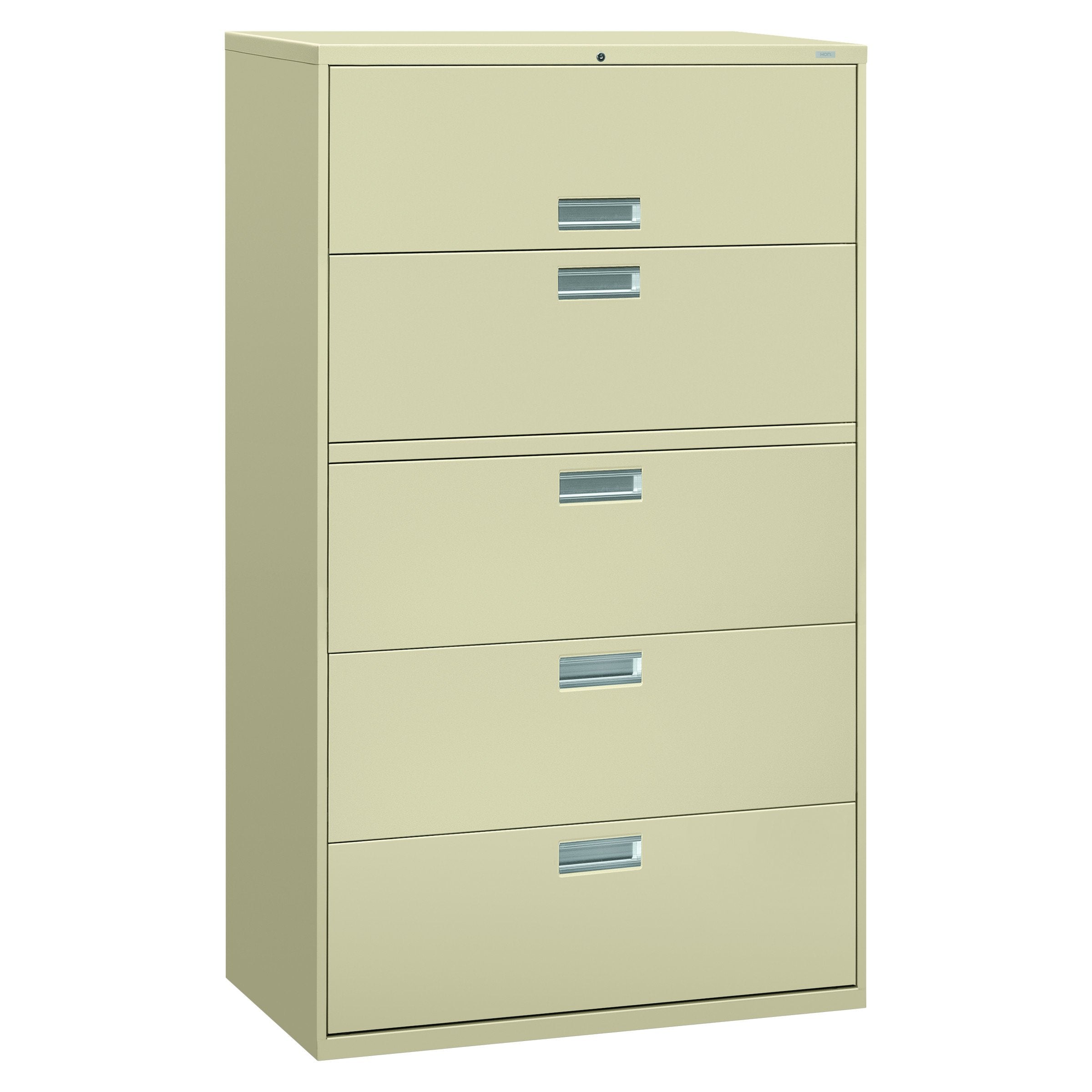 HON 695LL 600 Series 42-Inch by 19-1/4-Inch 5-Drawer Lateral File, Putty
