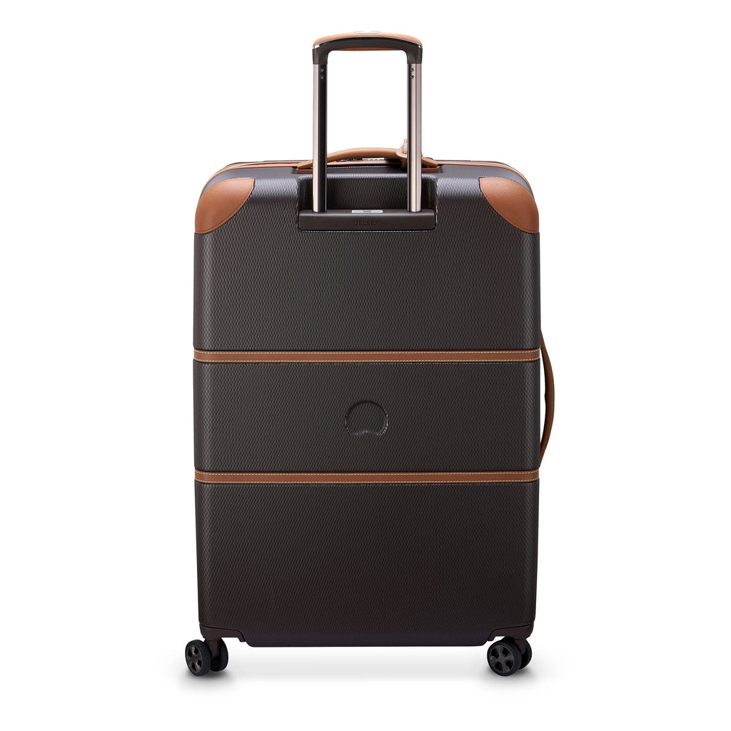 DELSEY PARIS Chatelet Air 2.0 - Hardside Checked Luggage 28 Inch Large - TSA Lock - 360° Spinner Wheels- Polycarbonate Travel Suitcase, Chocolate Brown
