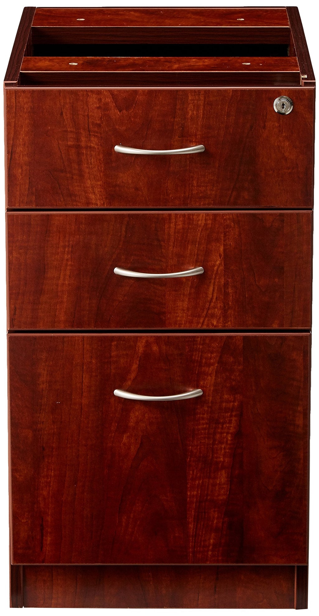 Lorell LLR69604 69000 Series Free Standing Fixed Pedestals, Cherry