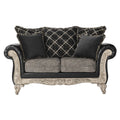 Roundhill Furniture San Marino Love Seats, Ebony