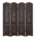 Aspire Dark Brown Four Panel Room Divider
