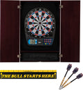 Viper Metropolitan Solid Wood Cabinet & Electronic Dartboard Play-Ready Bundle