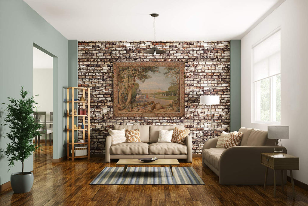 Charlotte Home Furnishings Inc. Versailles III French Tapestry Wall Hanging 43 x 58 Inch Viscose Cotton and Polyester Blend Wall Art Perfect For Home Decor Wall Decor by Charles le Brun