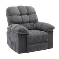 21.2'' Manual Recliner Chair,Ergonomic Overstuffed Breathable Fabric Reclining Chair with Side Pockets,Q235 Steel Frame Lazy Boy Recliner Single Sofa for Living Room Bedroom